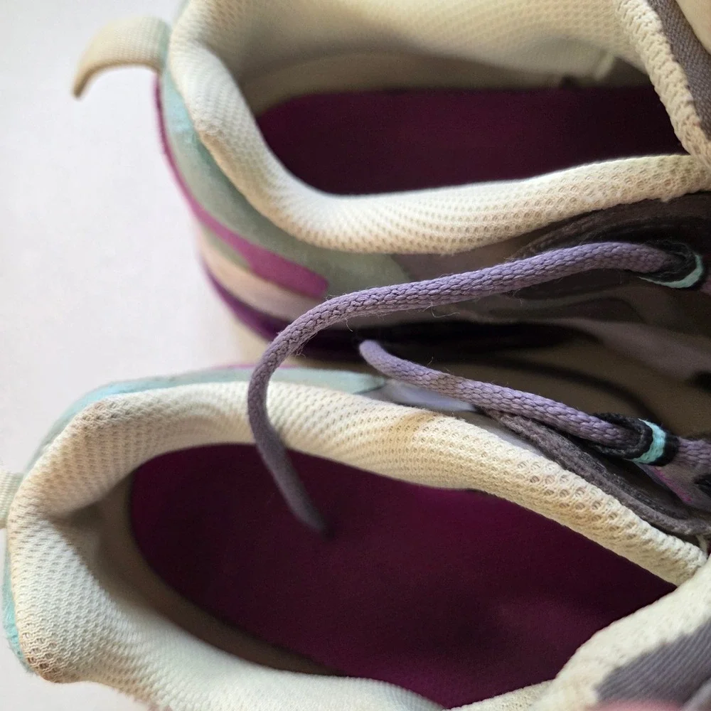 Nike Air Max 270 React Kids Youth Size 4Y Casual Running Shoes Purple Teal‎